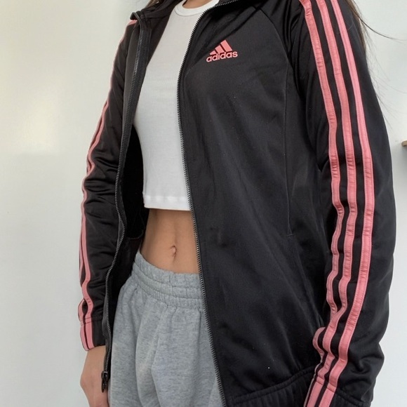 Adidas Zip Up Sweater - Picture 2 of 4